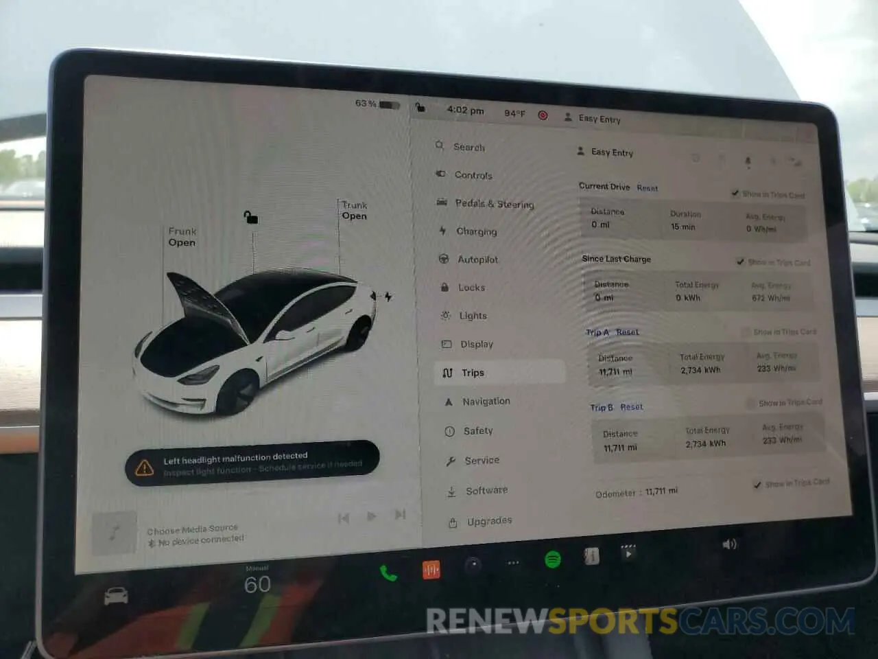 9 fotografías del automóvil dañado 5YJ3E1EA4PF547466 TESLA MODEL 3 2023