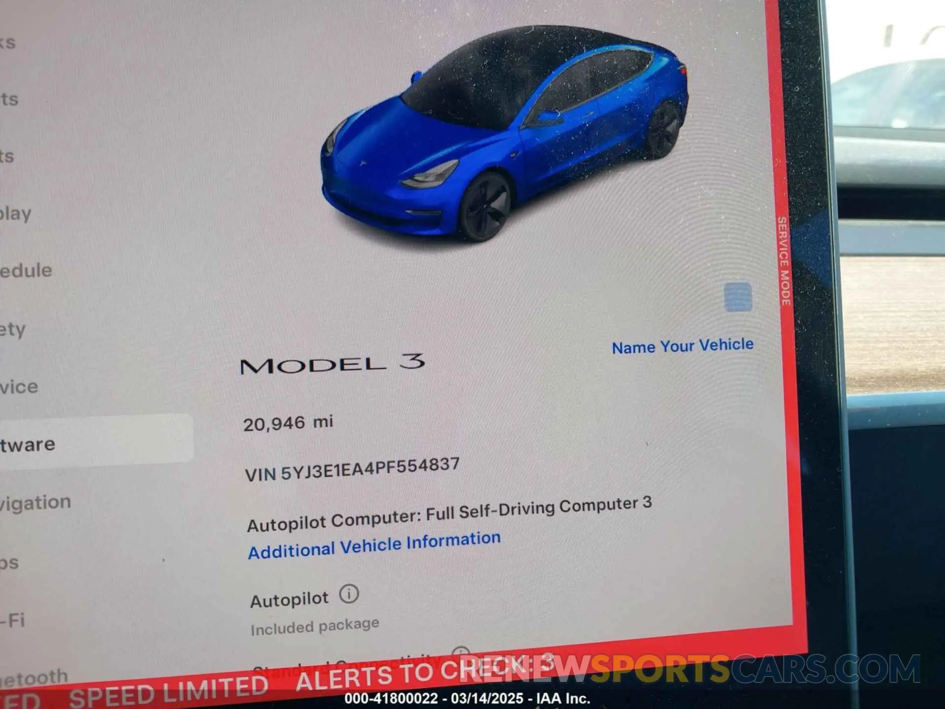 15 fotografías del automóvil dañado 5YJ3E1EA4PF554837 TESLA MODEL 3 2023