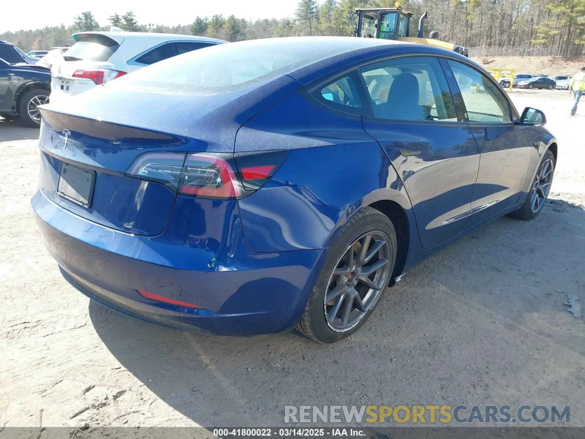 4 fotografías del automóvil dañado 5YJ3E1EA4PF554837 TESLA MODEL 3 2023