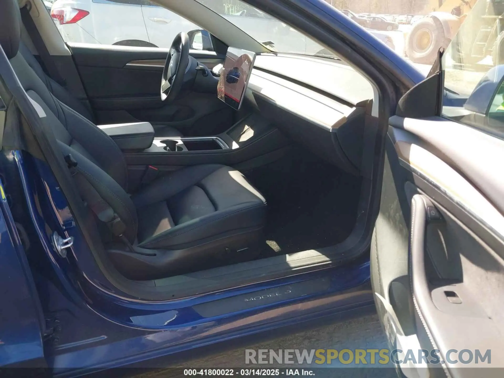 5 fotografías del automóvil dañado 5YJ3E1EA4PF554837 TESLA MODEL 3 2023