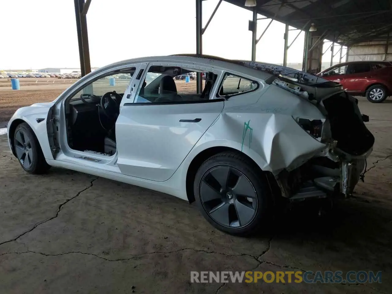 2 fotografías del automóvil dañado 5YJ3E1EA4PF556524 TESLA MODEL 3 2023