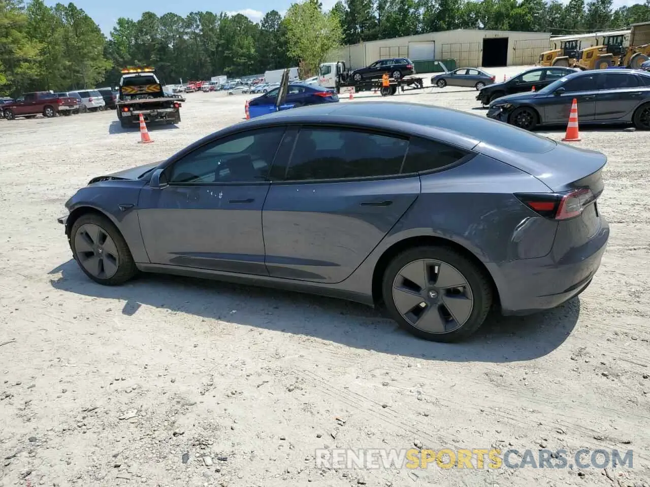 2 fotografías del automóvil dañado 5YJ3E1EA4PF559309 TESLA MODEL 3 2023