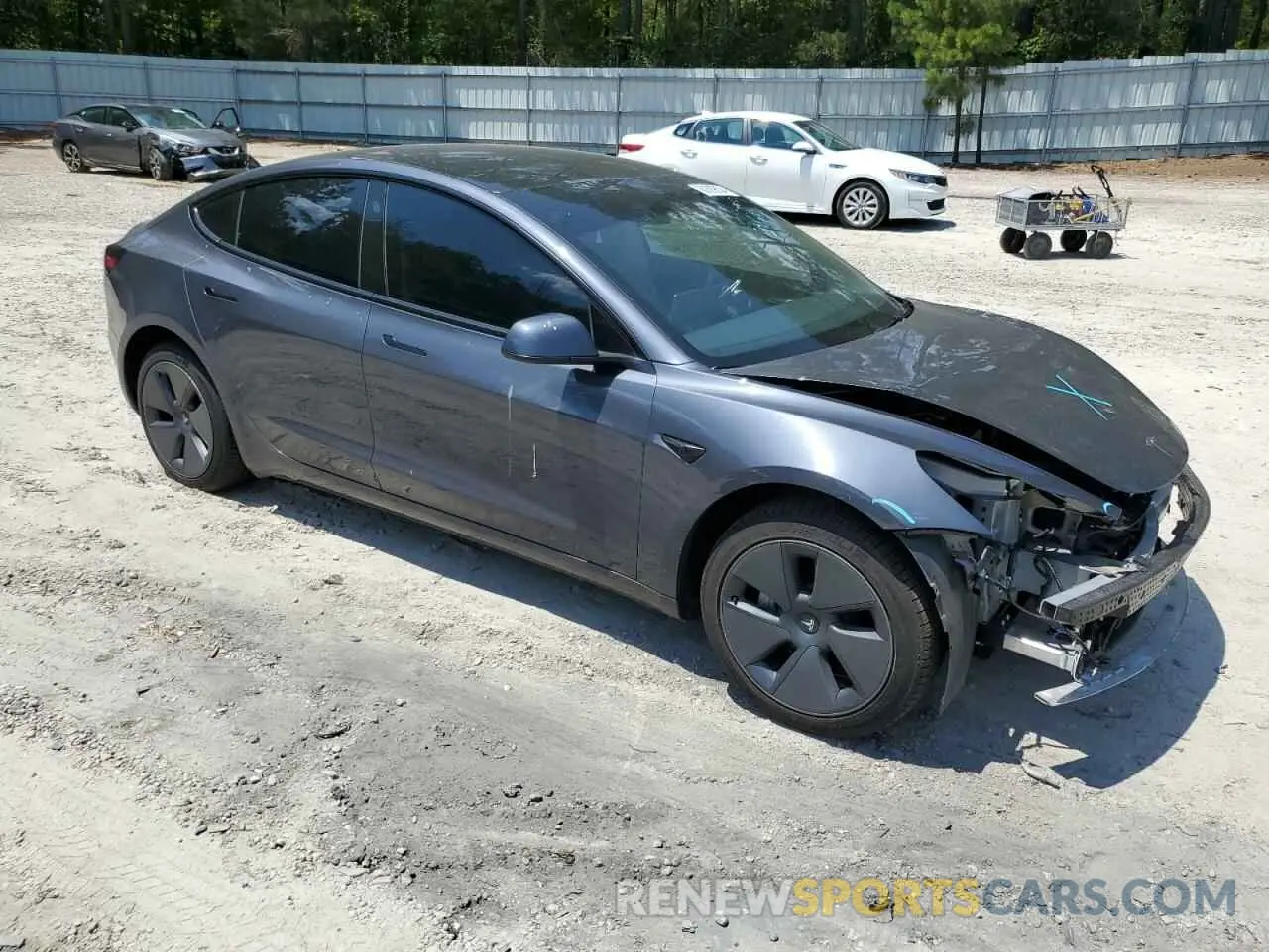 4 fotografías del automóvil dañado 5YJ3E1EA4PF559309 TESLA MODEL 3 2023