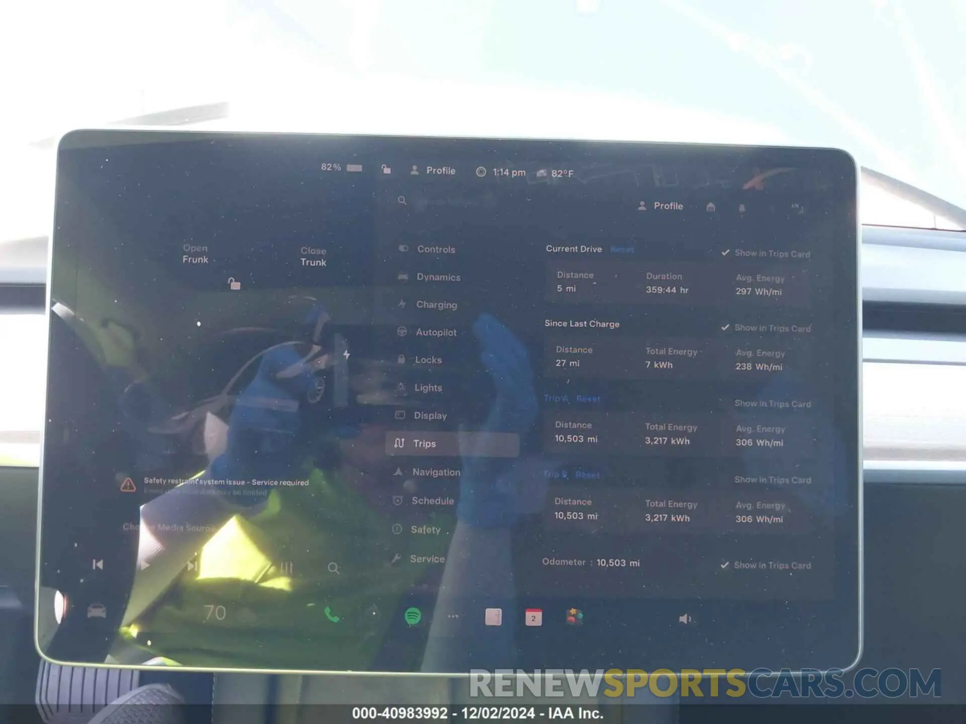 7 fotografías del automóvil dañado 5YJ3E1EA4PF563215 TESLA MODEL 3 2023
