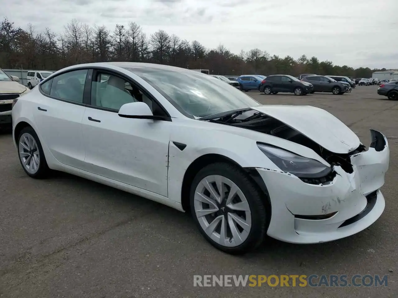 4 fotografías del automóvil dañado 5YJ3E1EA4PF569399 TESLA MODEL 3 2023