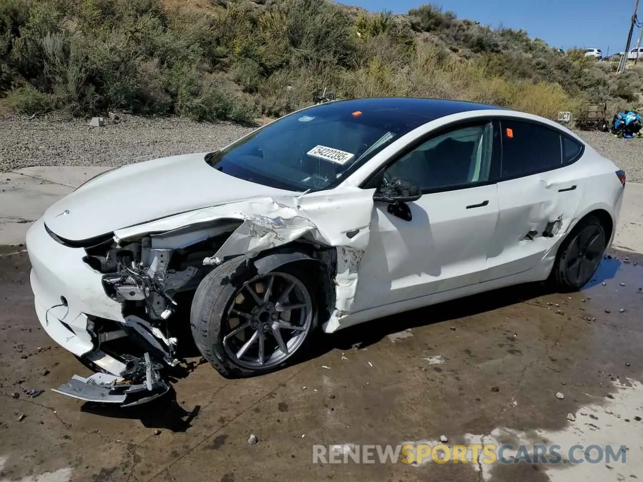 1 fotografías del automóvil dañado 5YJ3E1EA4PF571248 TESLA MODEL 3 2023