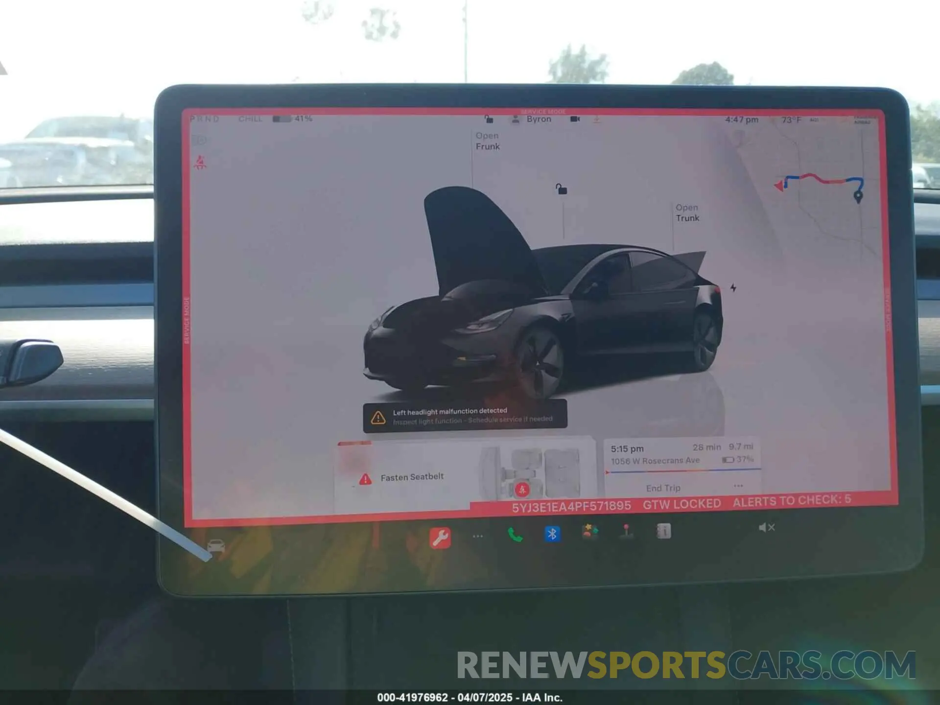 18 fotografías del automóvil dañado 5YJ3E1EA4PF571895 TESLA MODEL 3 2023