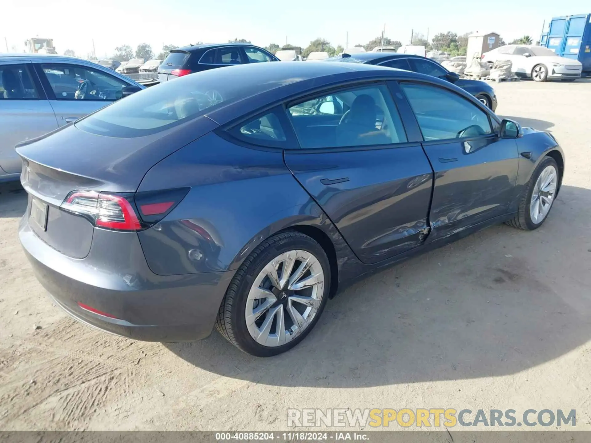 4 fotografías del automóvil dañado 5YJ3E1EA4PF573632 TESLA MODEL 3 2023