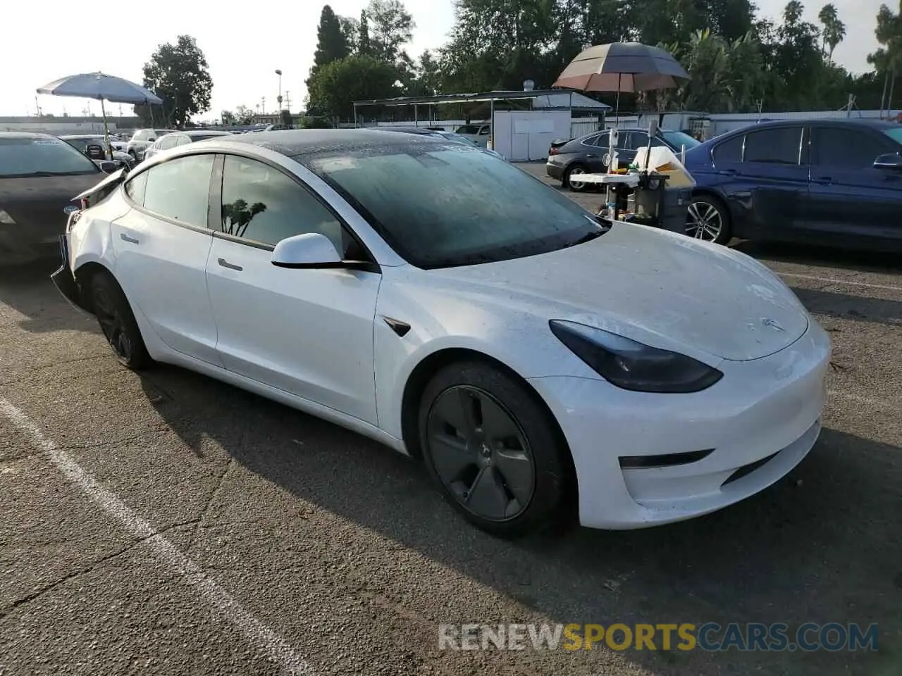 4 fotografías del automóvil dañado 5YJ3E1EA4PF581973 TESLA MODEL 3 2023