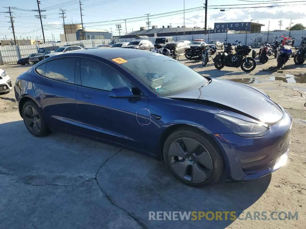 4 fotografías del automóvil dañado 5YJ3E1EA4PF590415 TESLA MODEL 3 2023