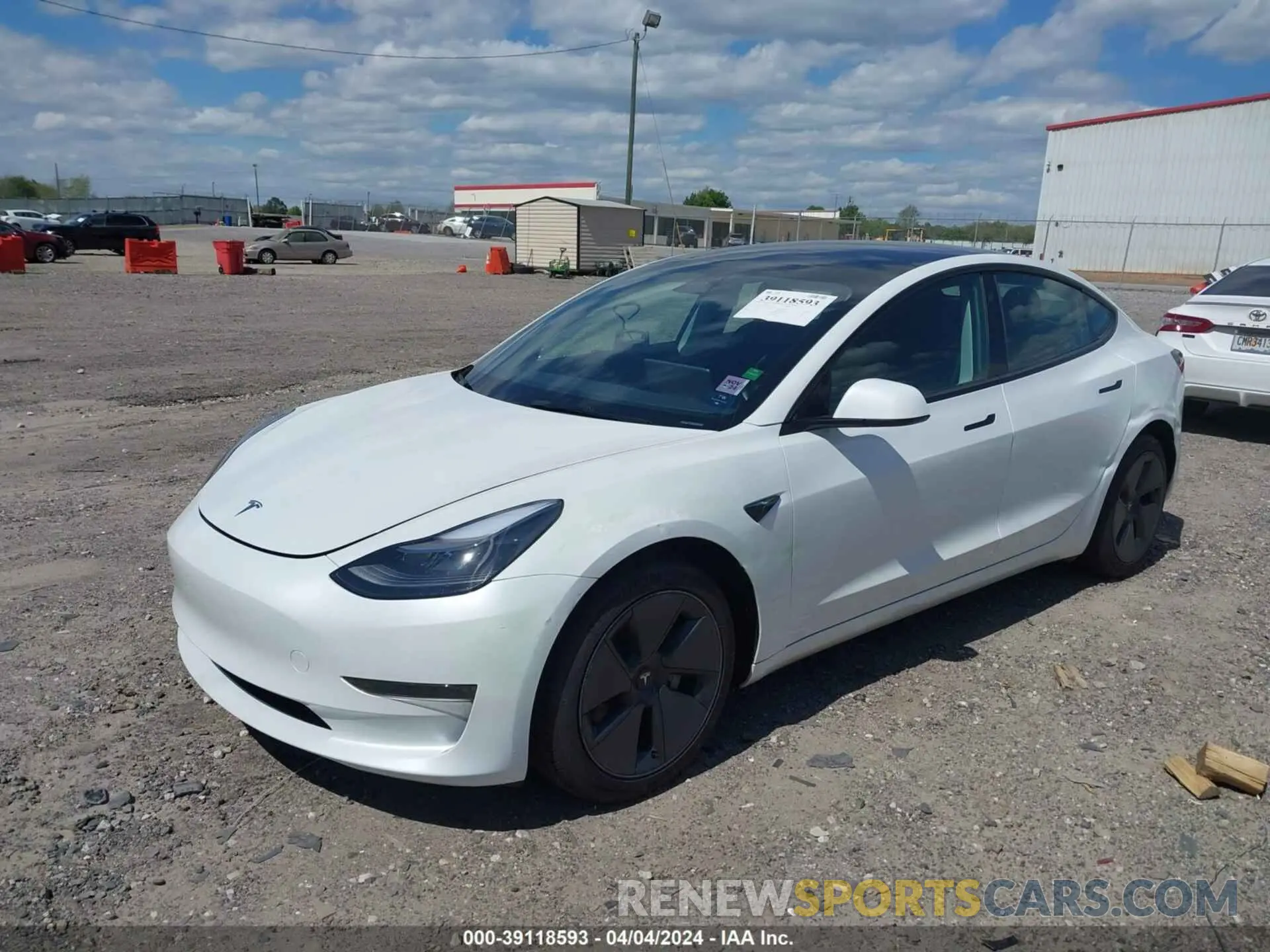 2 fotografías del automóvil dañado 5YJ3E1EA4PF599602 TESLA MODEL 3 2023