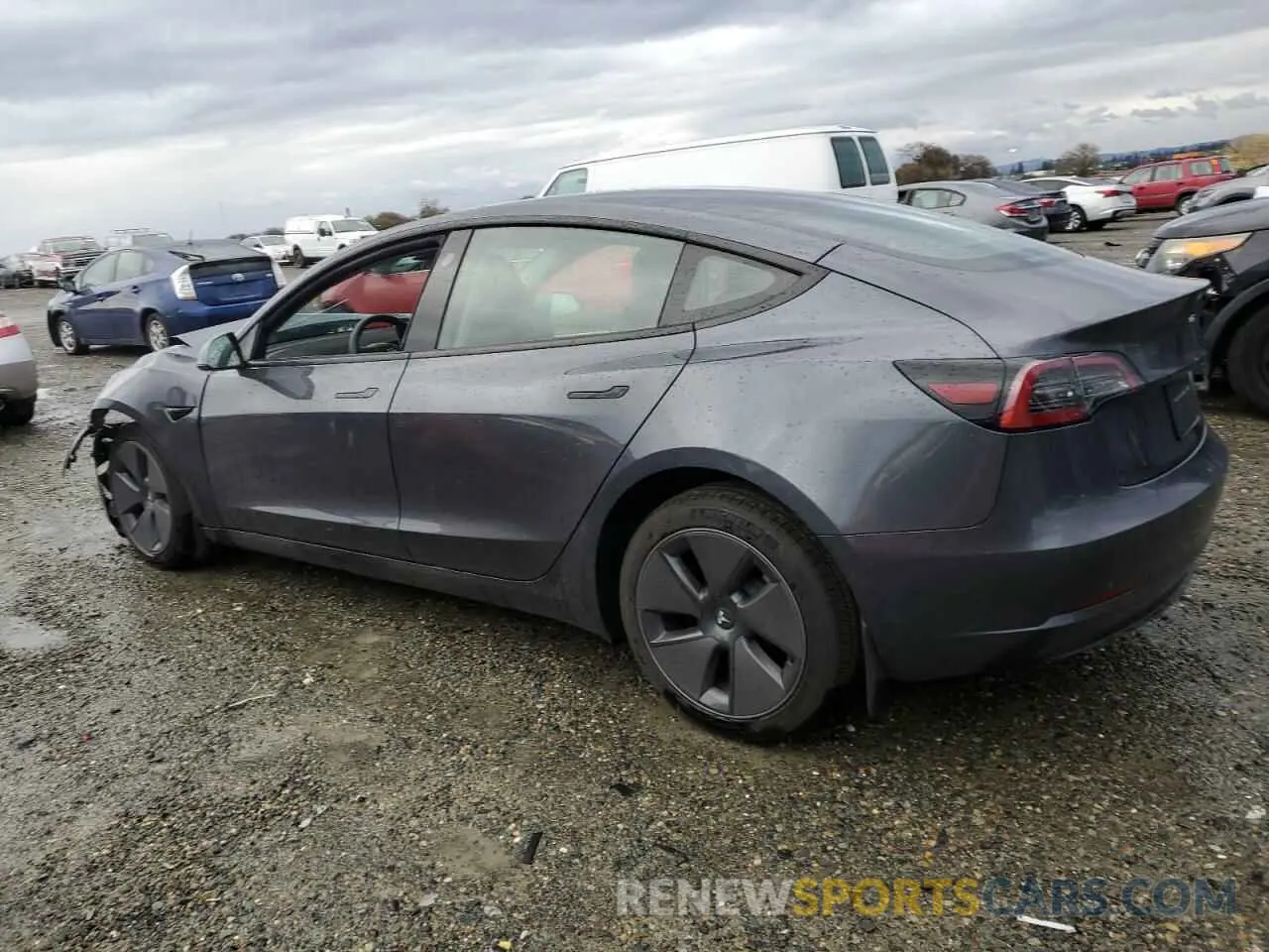 2 fotografías del automóvil dañado 5YJ3E1EA4PF612350 TESLA MODEL 3 2023
