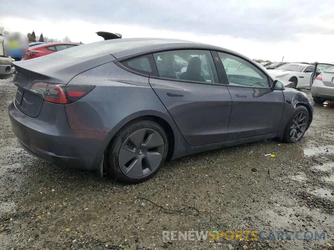 3 fotografías del automóvil dañado 5YJ3E1EA4PF612350 TESLA MODEL 3 2023