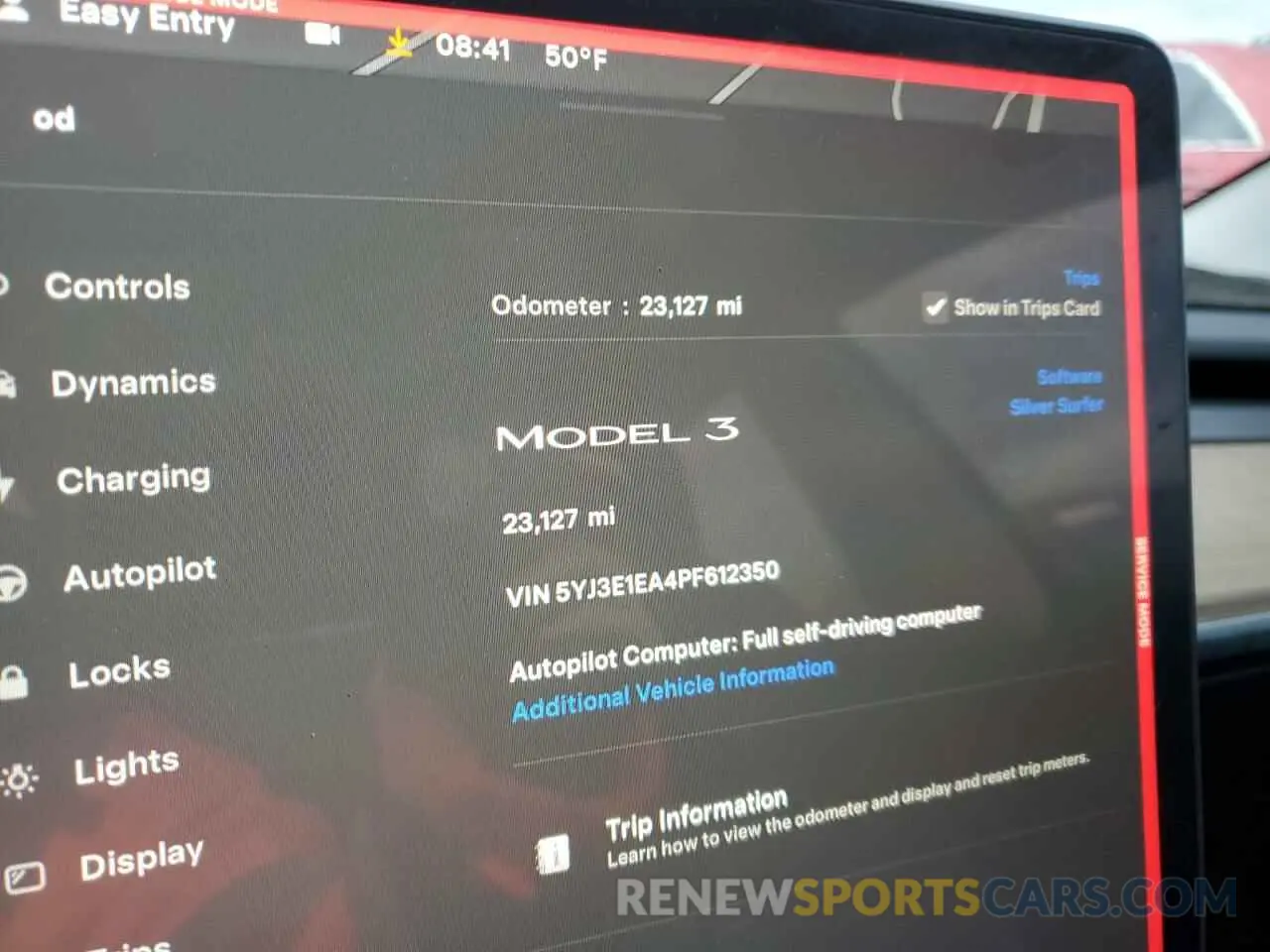 9 fotografías del automóvil dañado 5YJ3E1EA4PF612350 TESLA MODEL 3 2023