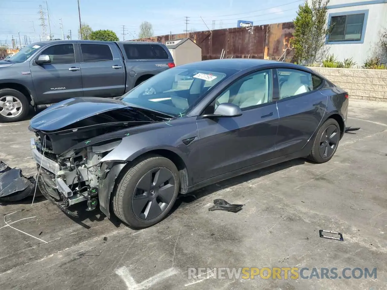 1 fotografías del automóvil dañado 5YJ3E1EA4PF630167 TESLA MODEL 3 2023