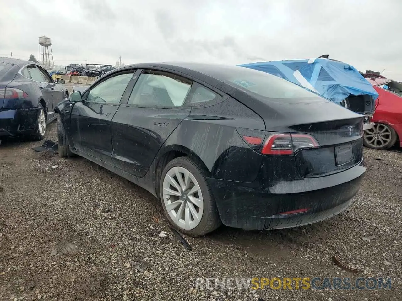 2 fotografías del automóvil dañado 5YJ3E1EA4PF641282 TESLA MODEL 3 2023