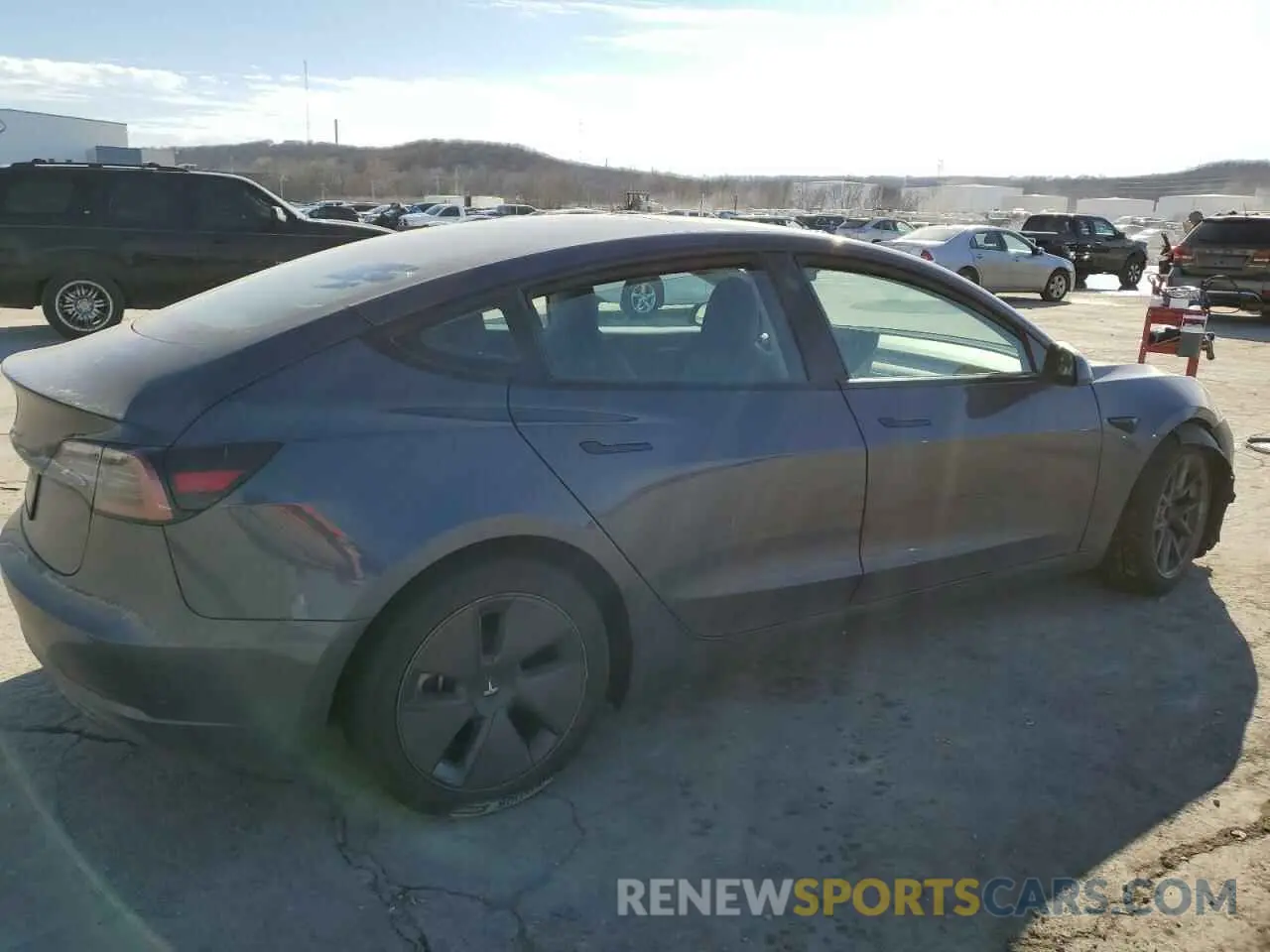 3 fotografías del automóvil dañado 5YJ3E1EA4PF647180 TESLA MODEL 3 2023