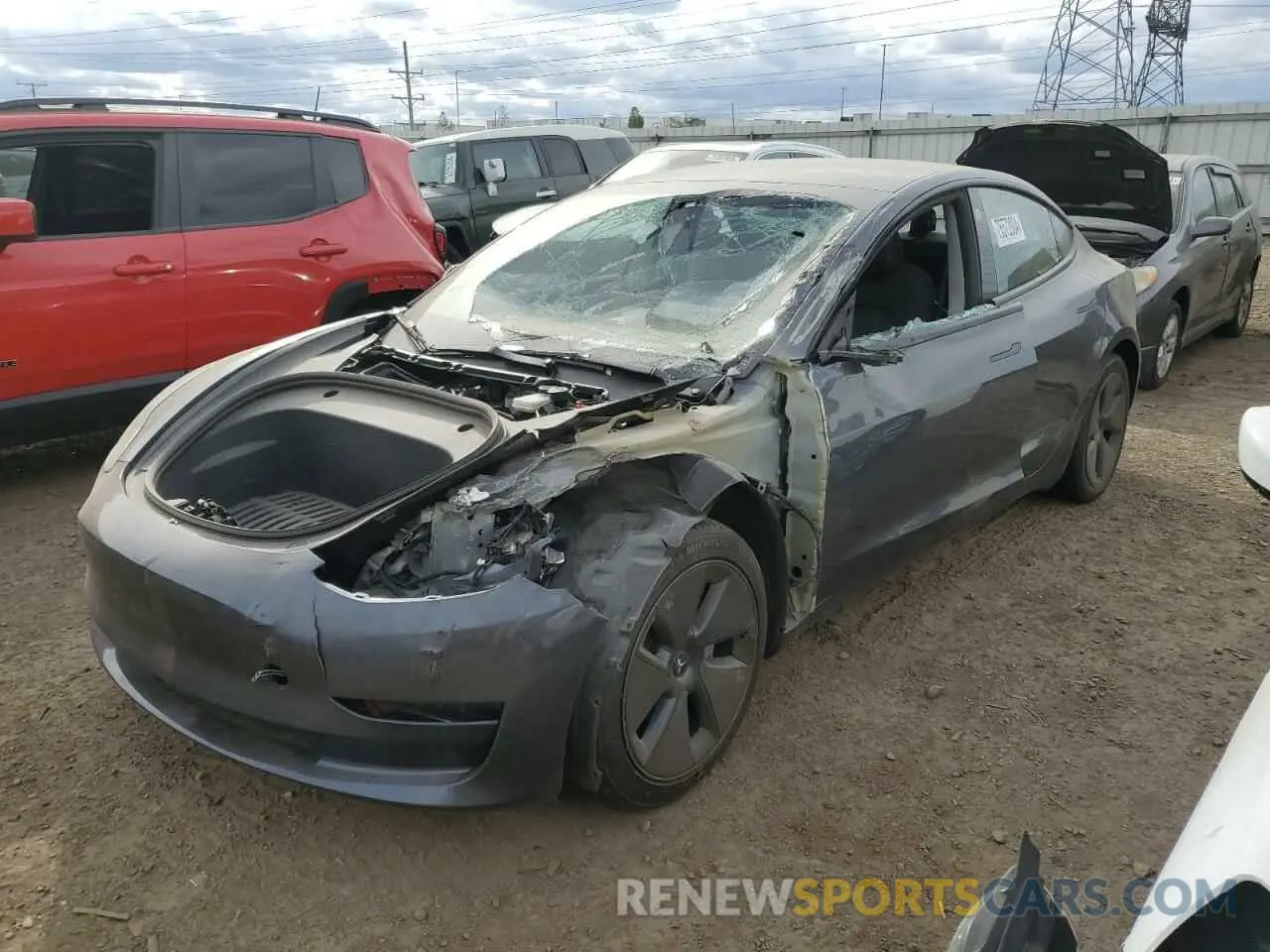 1 fotografías del automóvil dañado 5YJ3E1EA4PF662651 TESLA MODEL 3 2023