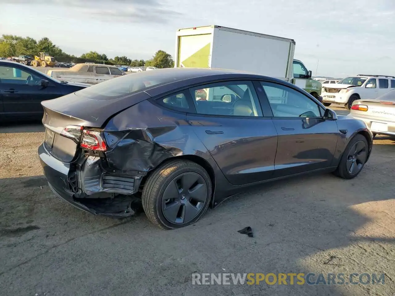 3 fotografías del automóvil dañado 5YJ3E1EA4PF665789 TESLA MODEL 3 2023