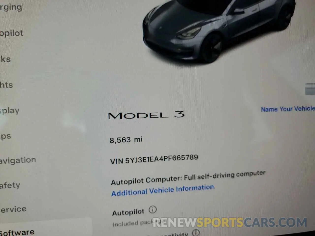 9 fotografías del automóvil dañado 5YJ3E1EA4PF665789 TESLA MODEL 3 2023