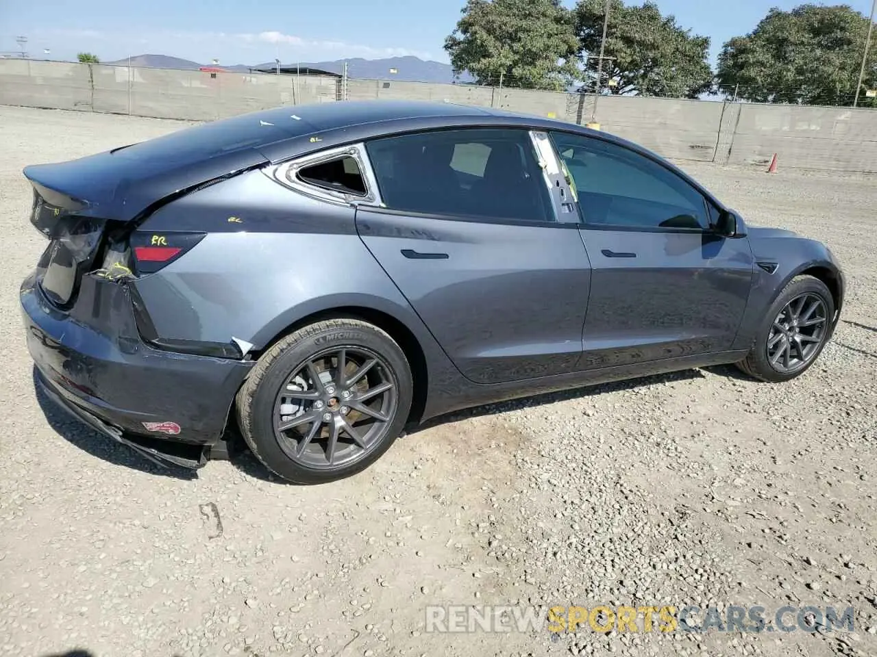 3 fotografías del automóvil dañado 5YJ3E1EA4PF666778 TESLA MODEL 3 2023
