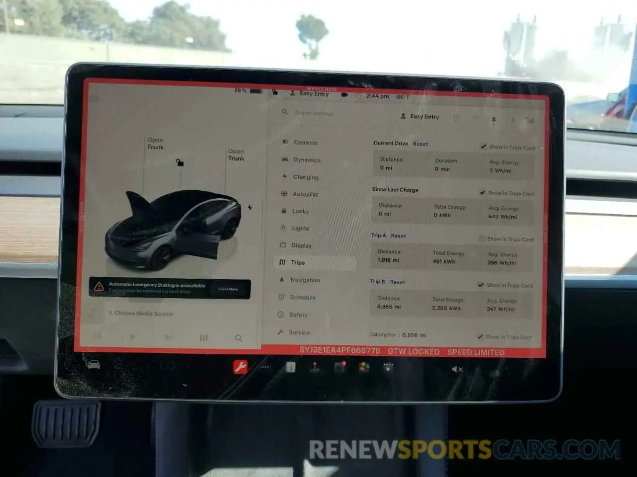 9 fotografías del automóvil dañado 5YJ3E1EA4PF666778 TESLA MODEL 3 2023