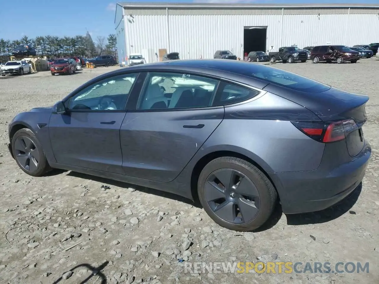2 fotografías del automóvil dañado 5YJ3E1EA4PF670314 TESLA MODEL 3 2023