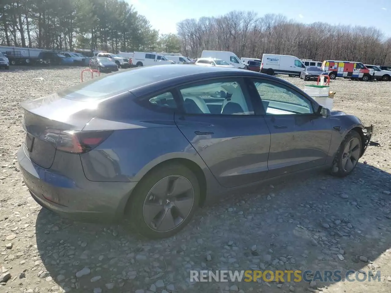 3 fotografías del automóvil dañado 5YJ3E1EA4PF670314 TESLA MODEL 3 2023