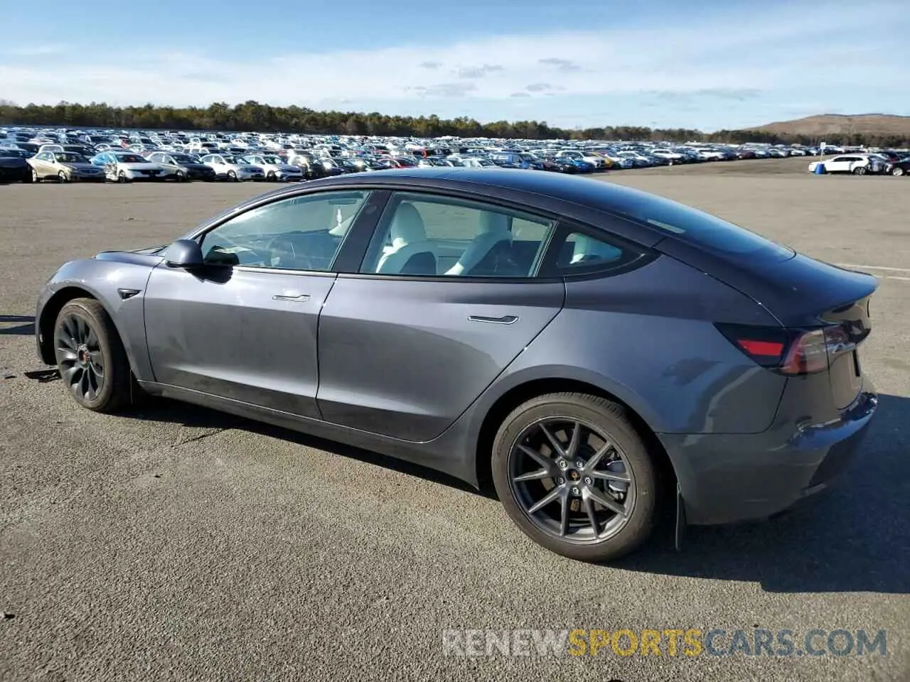 2 fotografías del automóvil dañado 5YJ3E1EA4PF680101 TESLA MODEL 3 2023