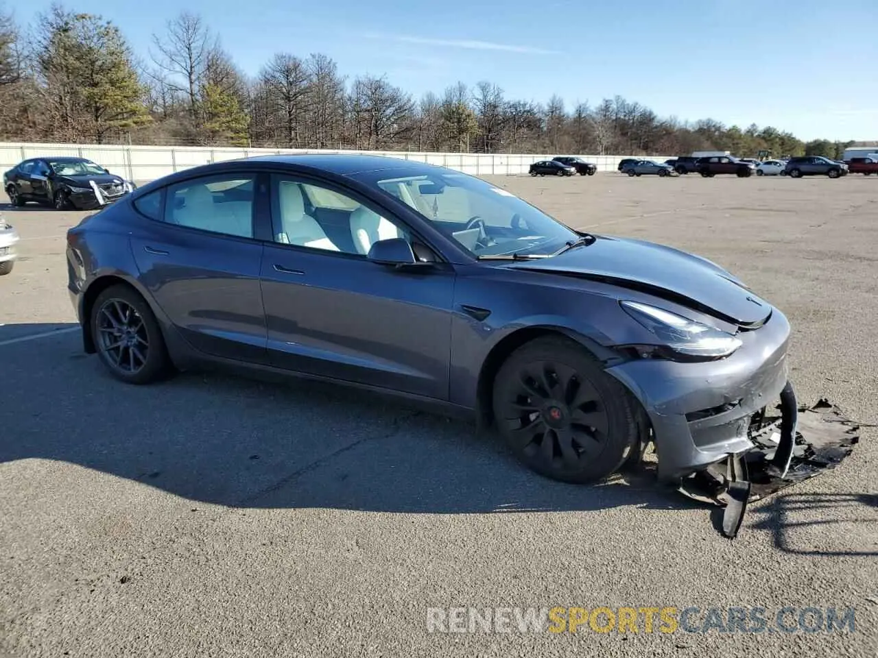 4 fotografías del automóvil dañado 5YJ3E1EA4PF680101 TESLA MODEL 3 2023