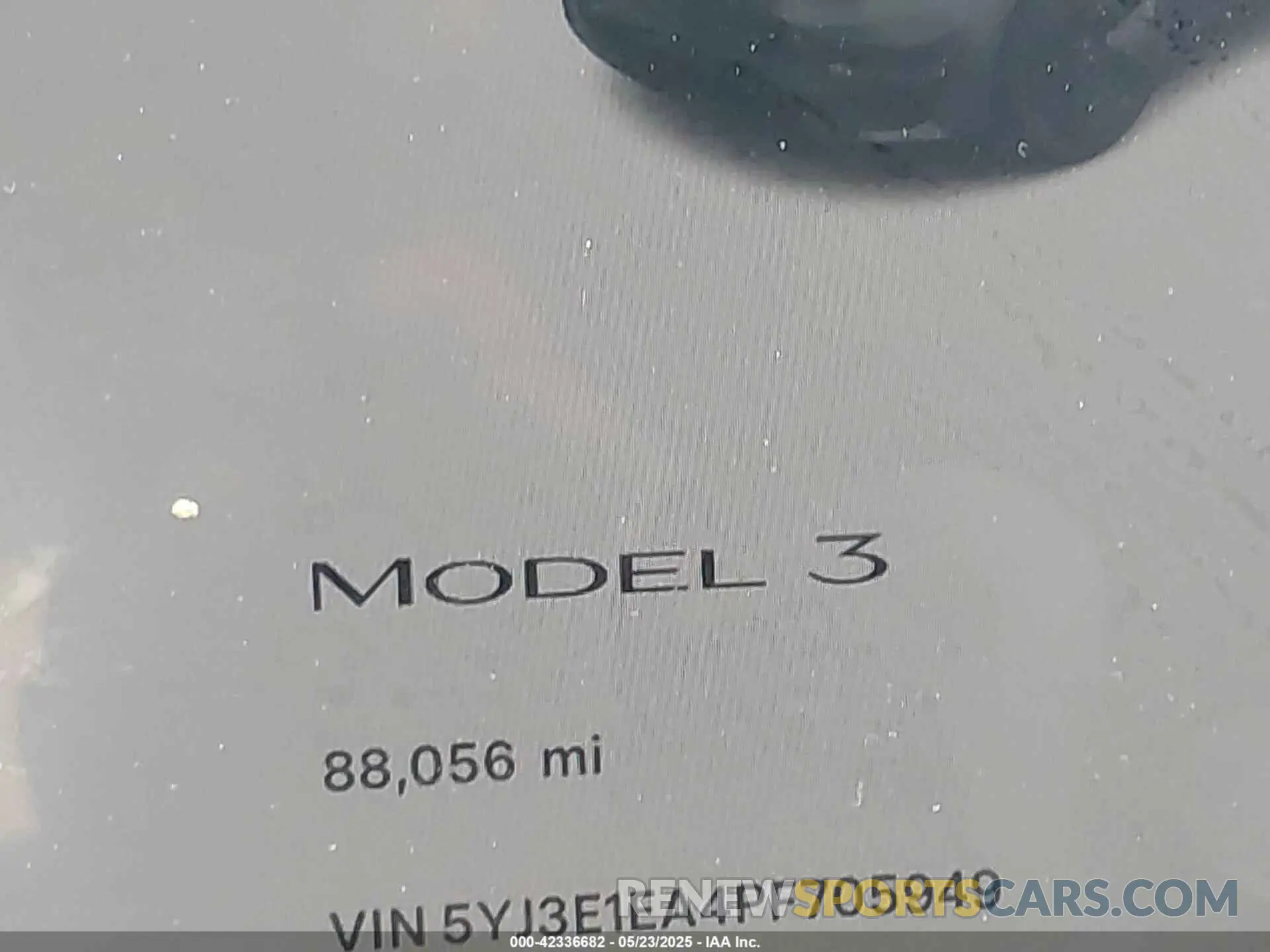 15 fotografías del automóvil dañado 5YJ3E1EA4PF705949 TESLA MODEL 3 2023
