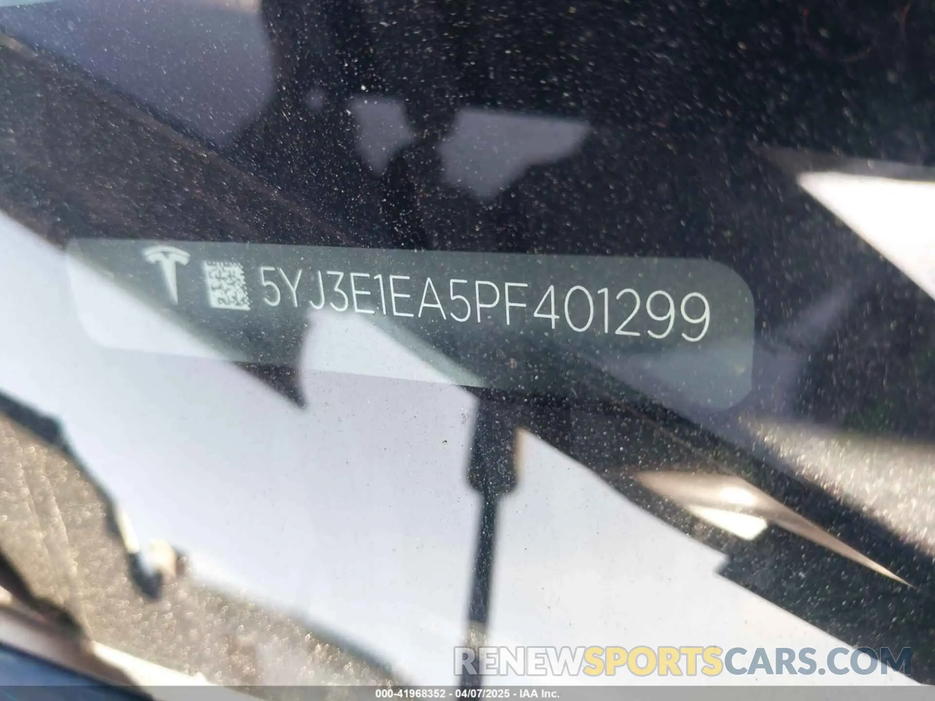 9 fotografías del automóvil dañado 5YJ3E1EA5PF401299 TESLA MODEL 3 2023