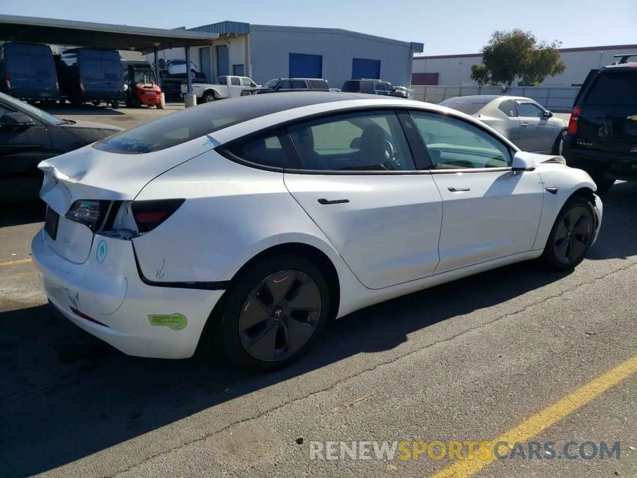 3 fotografías del automóvil dañado 5YJ3E1EA5PF436103 TESLA MODEL 3 2023