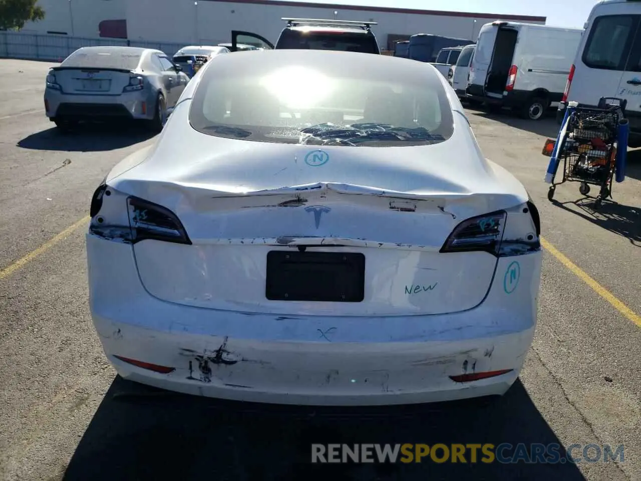 6 fotografías del automóvil dañado 5YJ3E1EA5PF436103 TESLA MODEL 3 2023