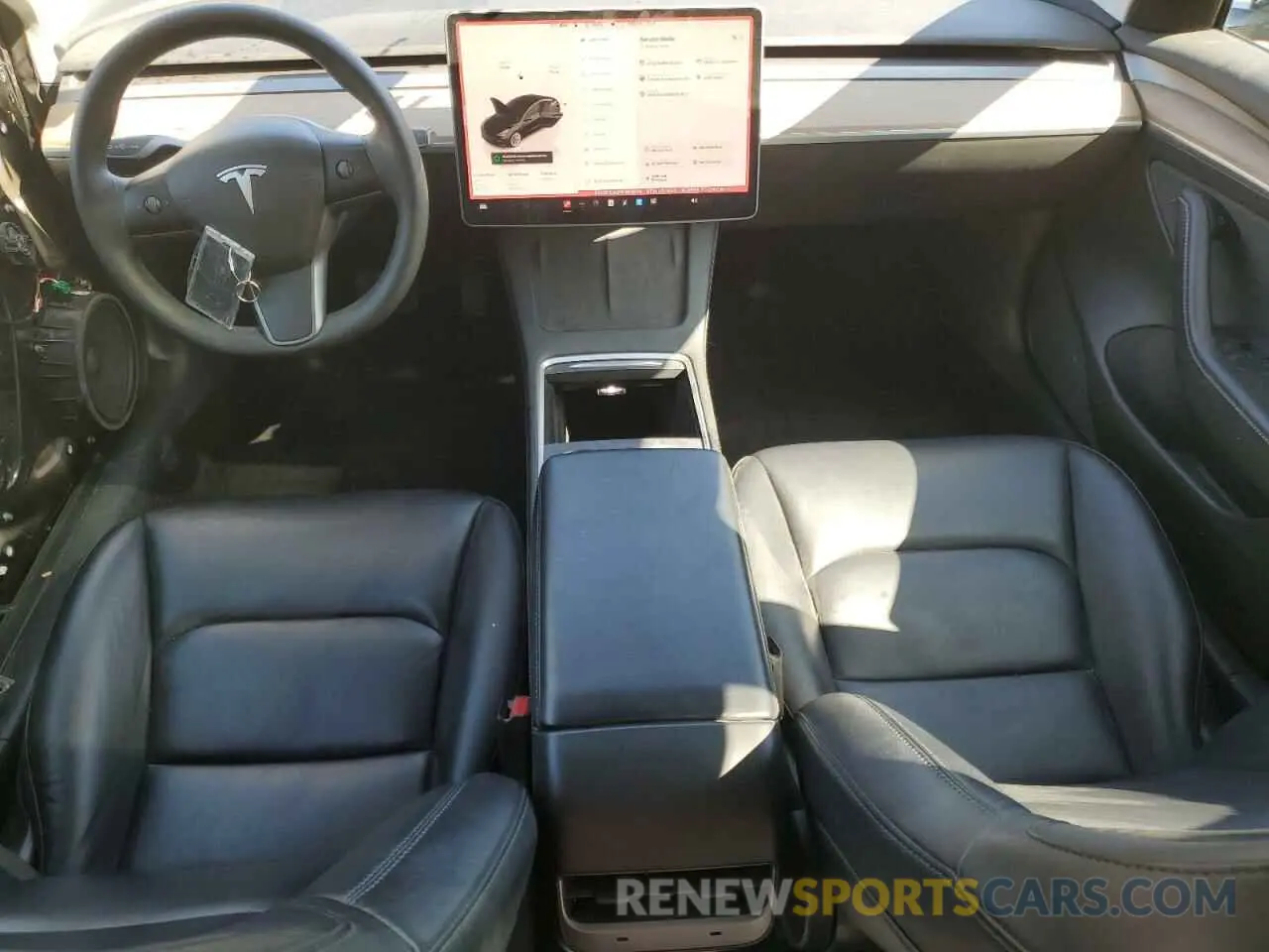 8 fotografías del automóvil dañado 5YJ3E1EA5PF452074 TESLA MODEL 3 2023