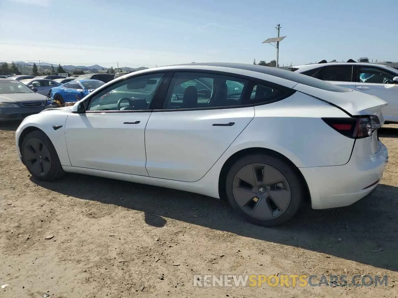 2 fotografías del automóvil dañado 5YJ3E1EA5PF463169 TESLA MODEL 3 2023