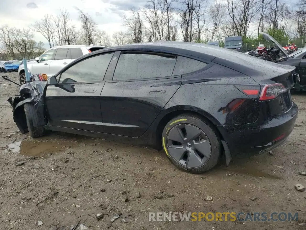 2 fotografías del automóvil dañado 5YJ3E1EA5PF466881 TESLA MODEL 3 2023