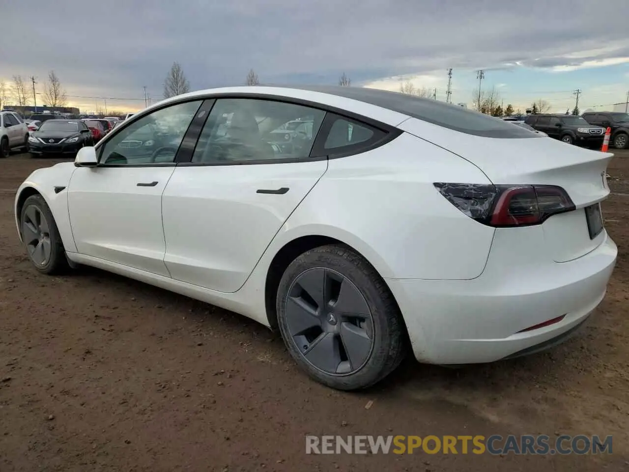 2 fotografías del automóvil dañado 5YJ3E1EA5PF484801 TESLA MODEL 3 2023