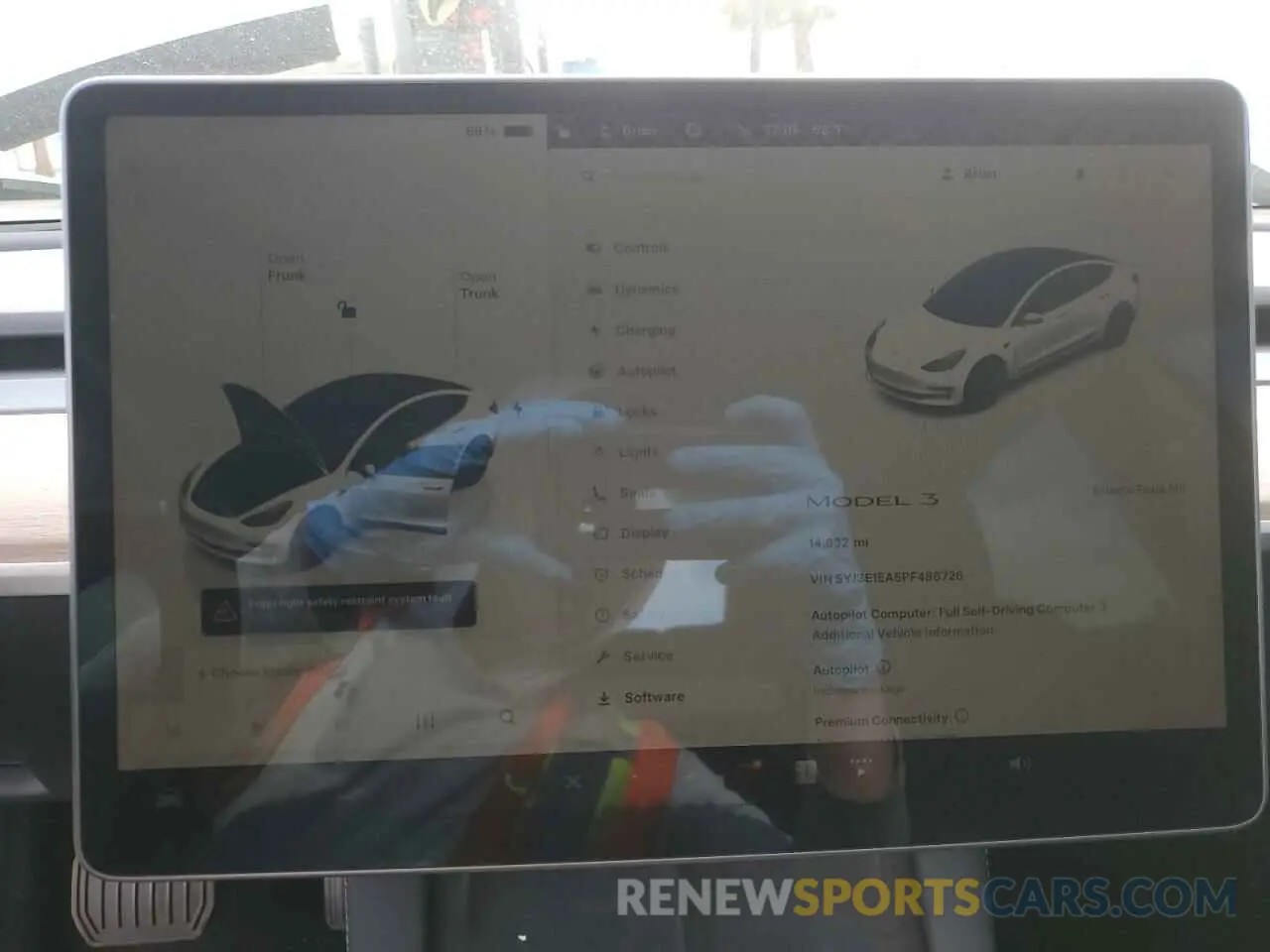 9 fotografías del automóvil dañado 5YJ3E1EA5PF486726 TESLA MODEL 3 2023