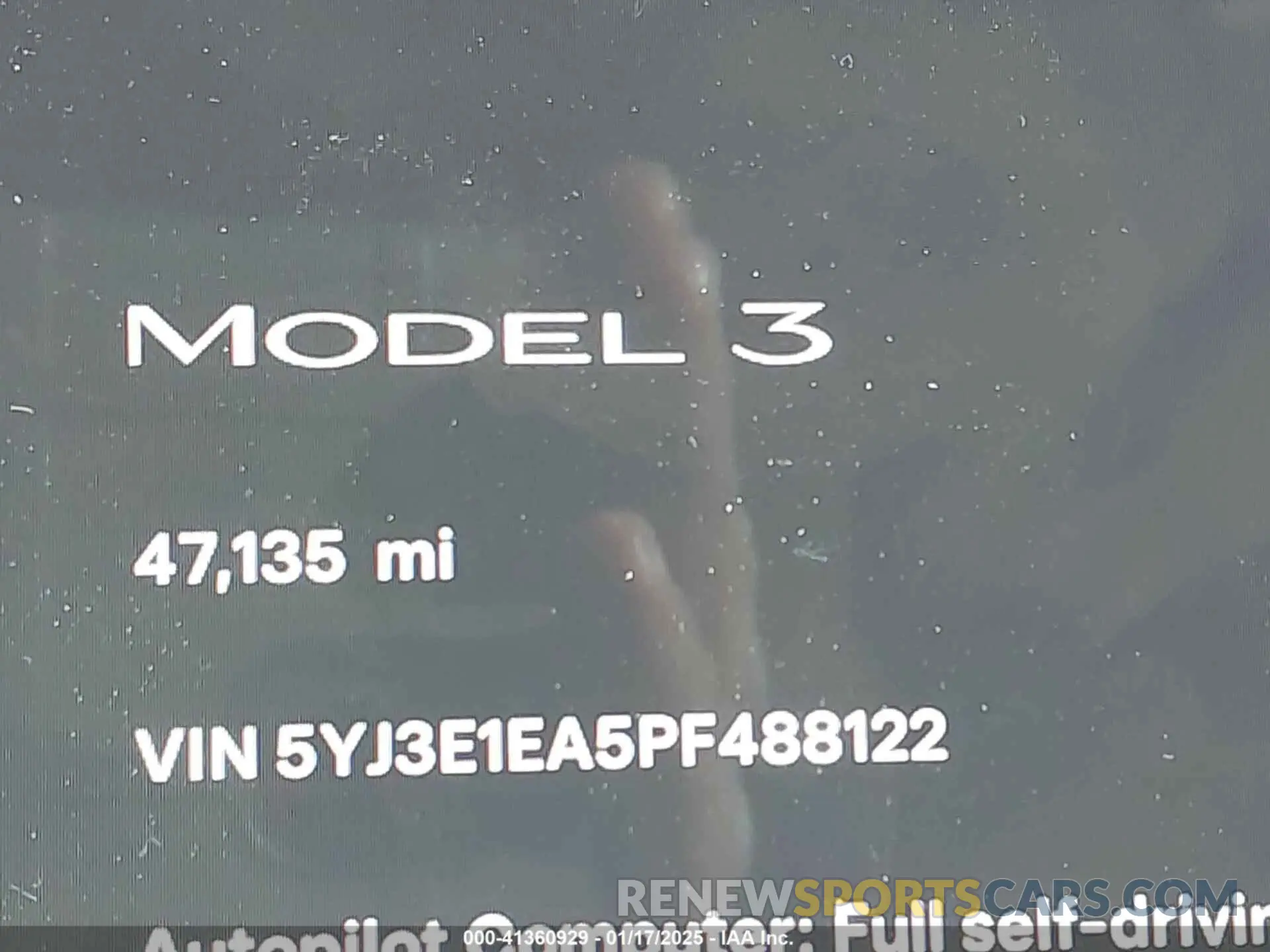 15 fotografías del automóvil dañado 5YJ3E1EA5PF488122 TESLA MODEL 3 2023
