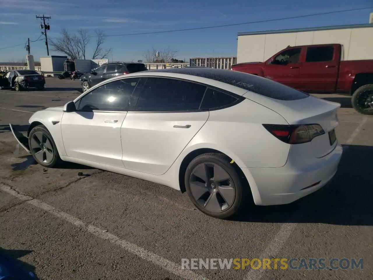 2 fotografías del automóvil dañado 5YJ3E1EA5PF494423 TESLA MODEL 3 2023