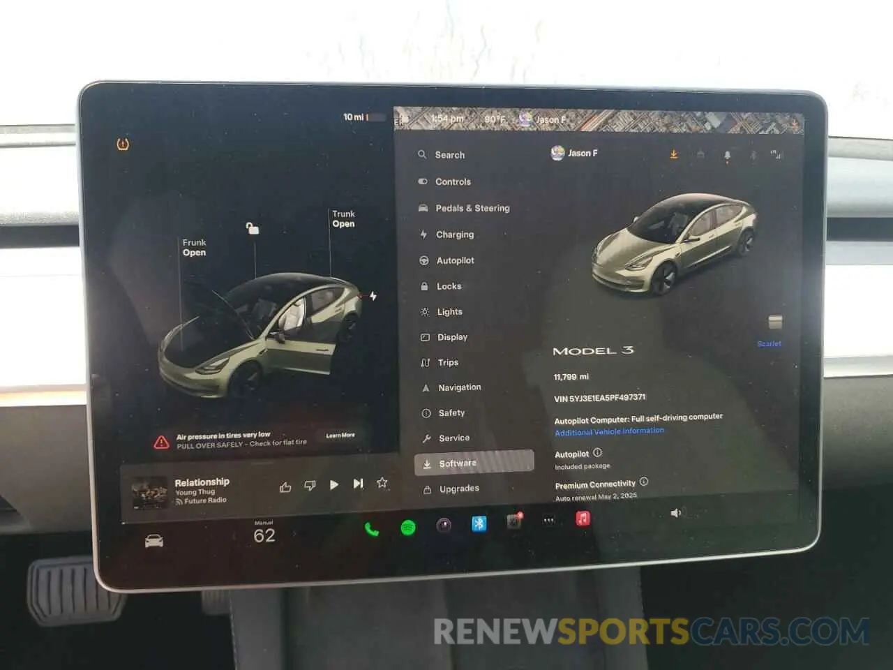 9 fotografías del automóvil dañado 5YJ3E1EA5PF497371 TESLA MODEL 3 2023