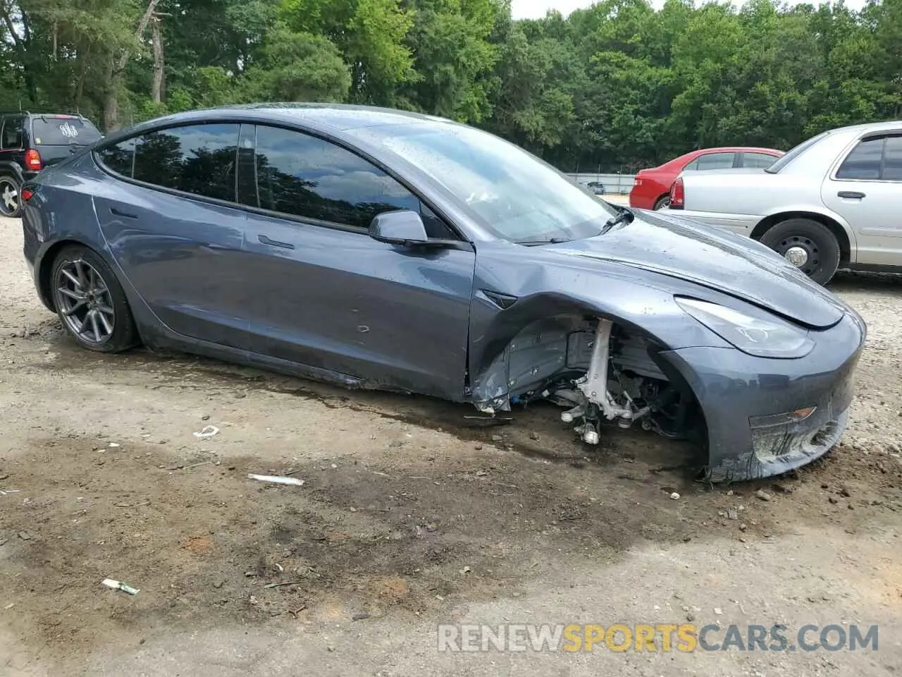 4 fotografías del automóvil dañado 5YJ3E1EA5PF500432 TESLA MODEL 3 2023