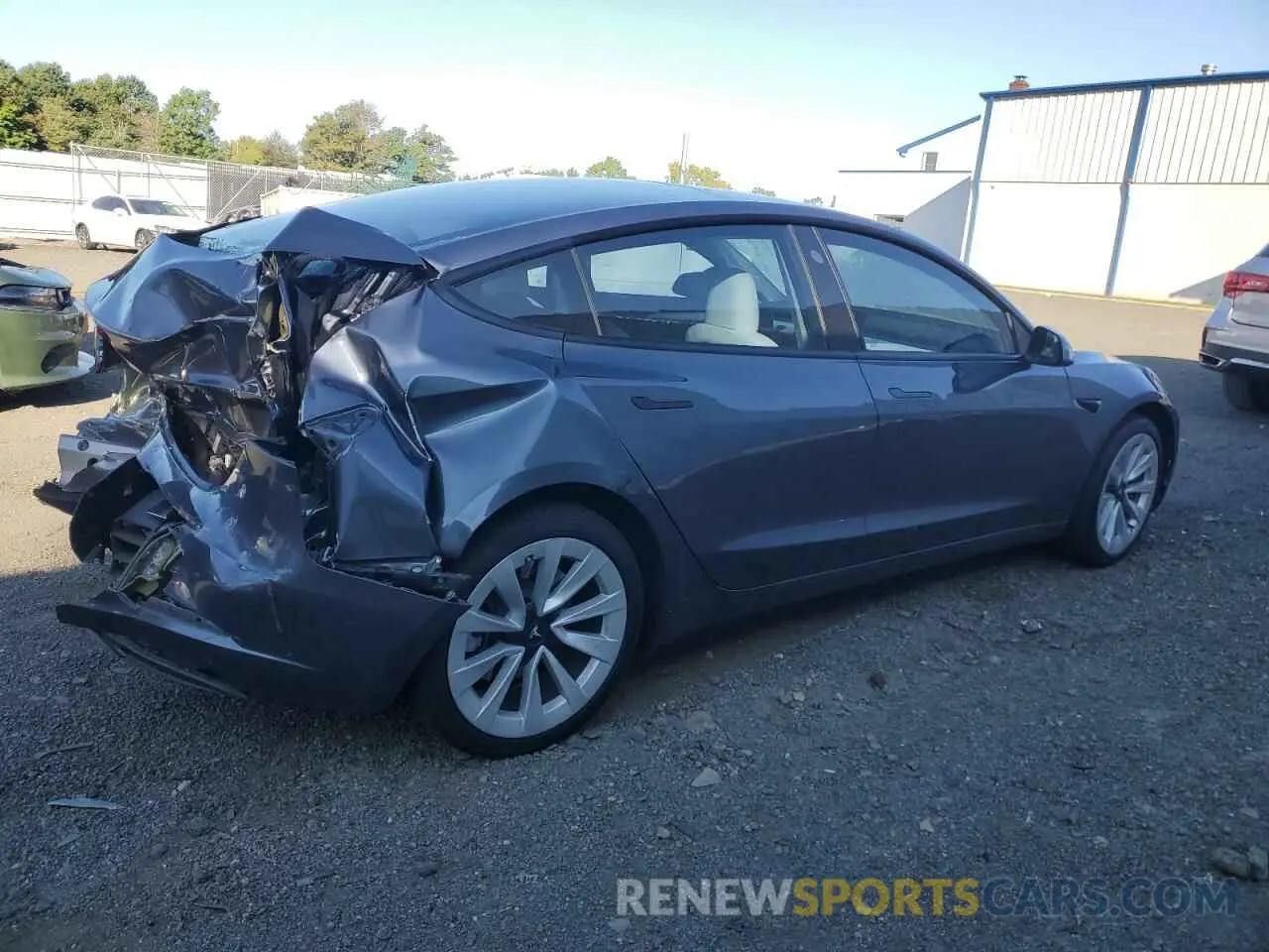 3 fotografías del automóvil dañado 5YJ3E1EA5PF500821 TESLA MODEL 3 2023