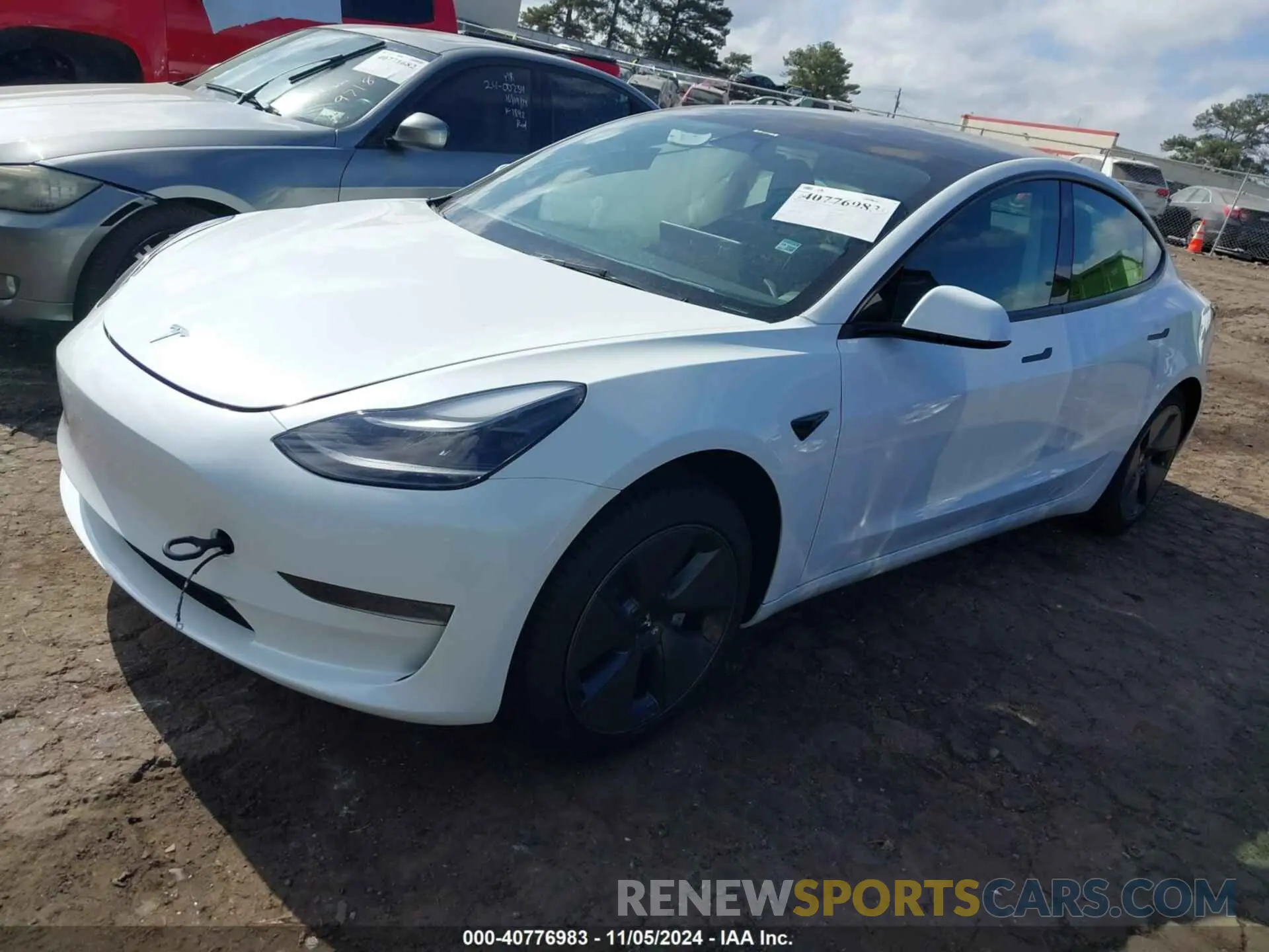 2 fotografías del automóvil dañado 5YJ3E1EA5PF546696 TESLA MODEL 3 2023