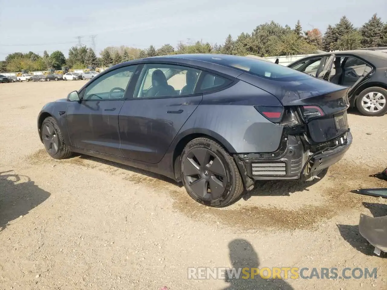 2 fotografías del automóvil dañado 5YJ3E1EA5PF547380 TESLA MODEL 3 2023
