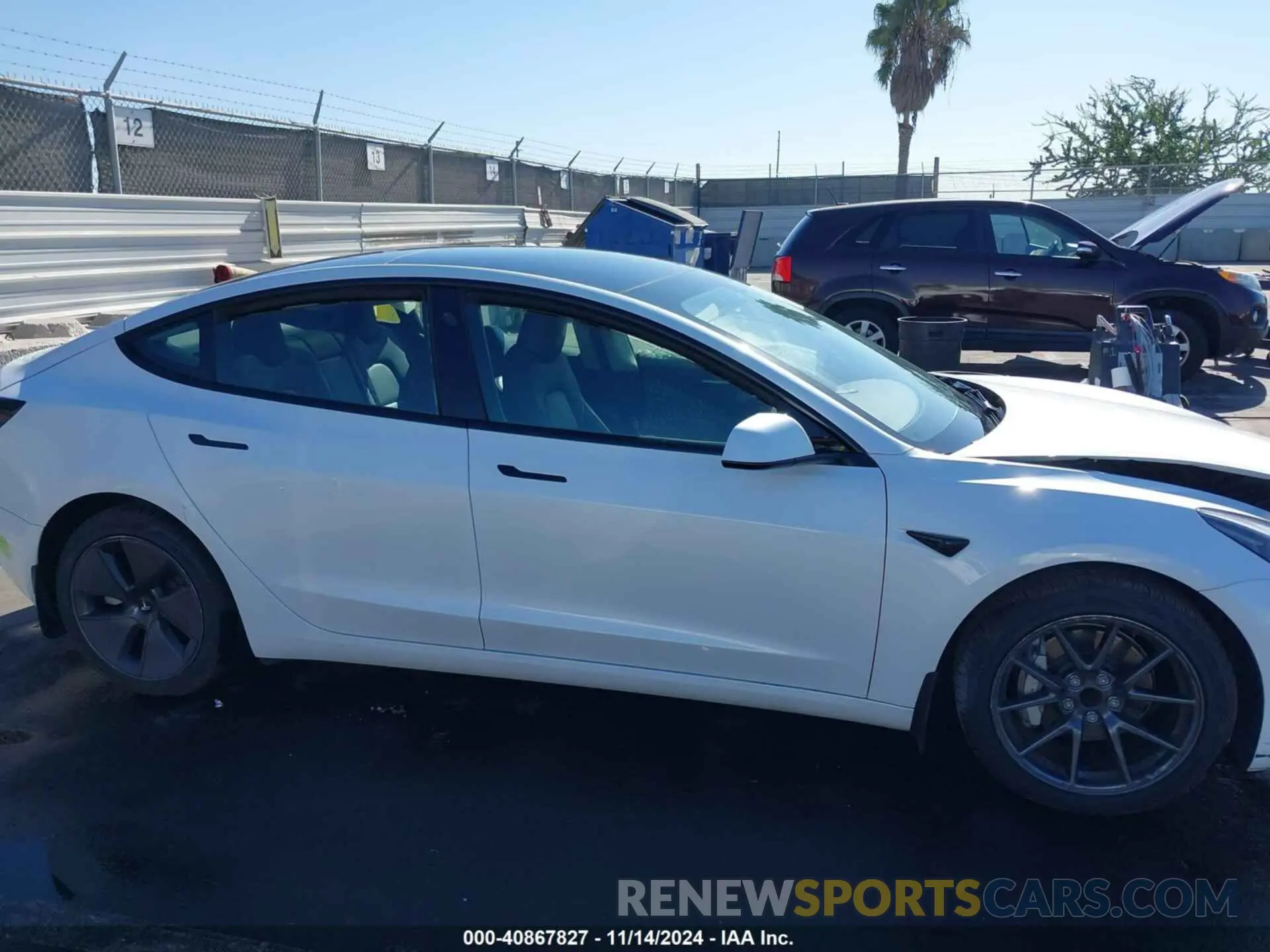 12 fotografías del automóvil dañado 5YJ3E1EA5PF548027 TESLA MODEL 3 2023