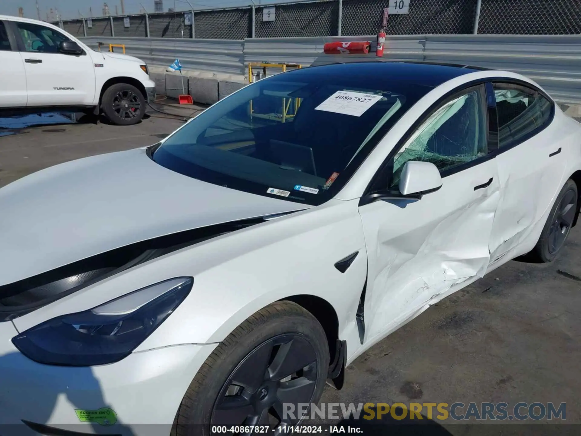 6 fotografías del automóvil dañado 5YJ3E1EA5PF548027 TESLA MODEL 3 2023