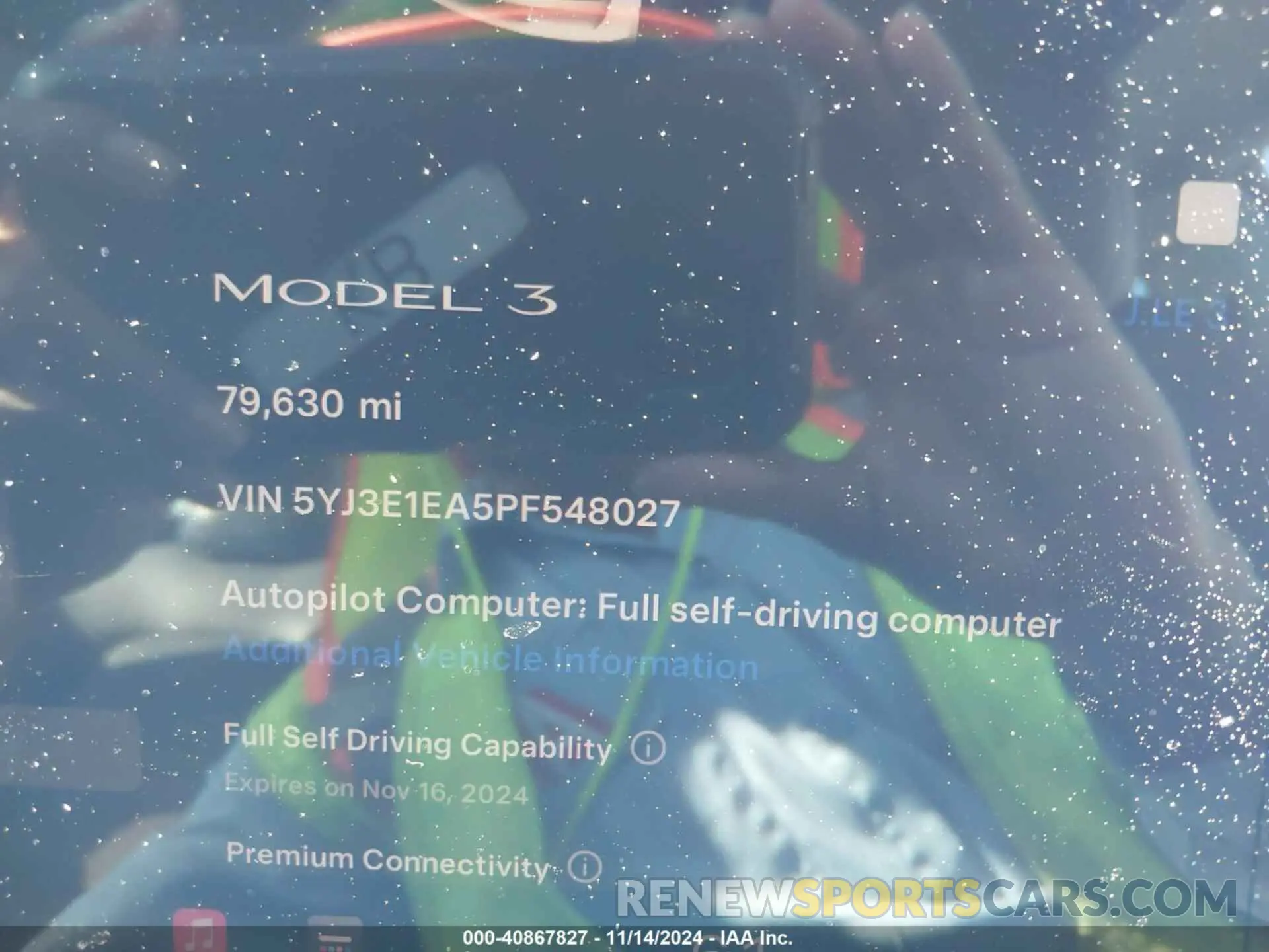 7 fotografías del automóvil dañado 5YJ3E1EA5PF548027 TESLA MODEL 3 2023