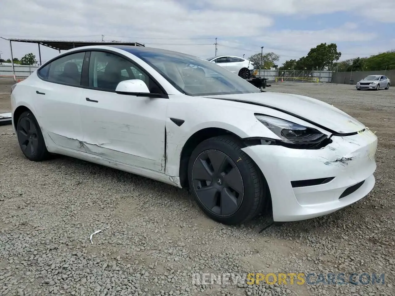 4 fotografías del automóvil dañado 5YJ3E1EA5PF552319 TESLA MODEL 3 2023